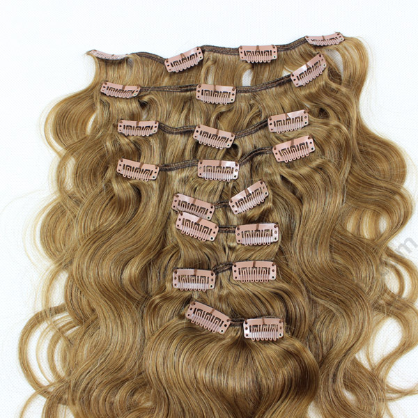 China Clip In Remy Hair Extensions Wholesale Manufacture Curly Clip Hair LM322